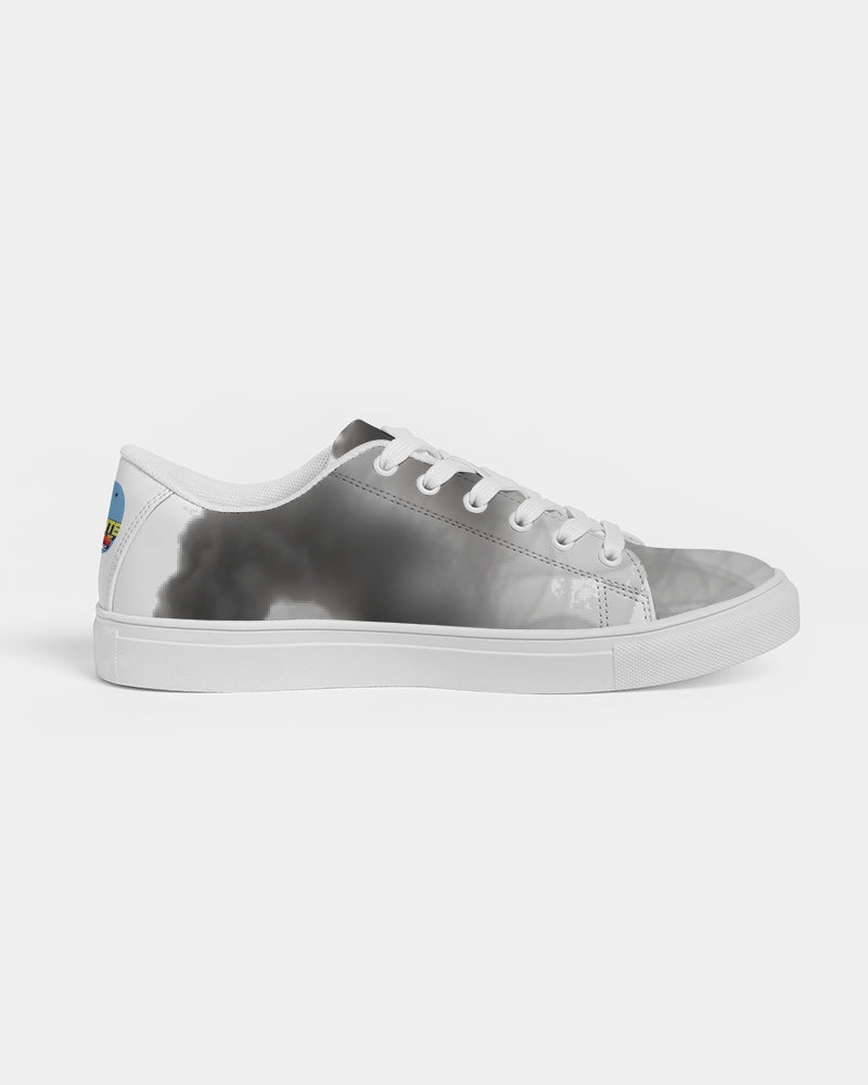white zone upgraded men's faux-leather sneaker