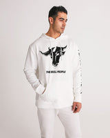 the white  bull men's hoodie