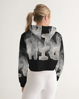 smoking the highest women's cropped hoodie