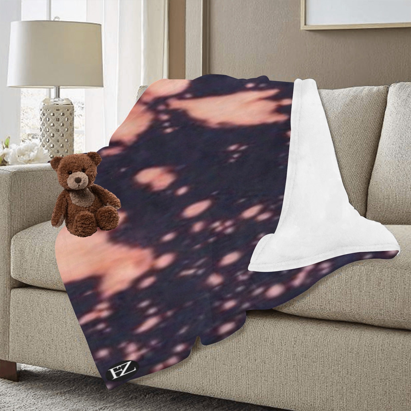 cozy thick blanket abstract 3 ultra-soft micro fleece blanket 60"x80" (thick)