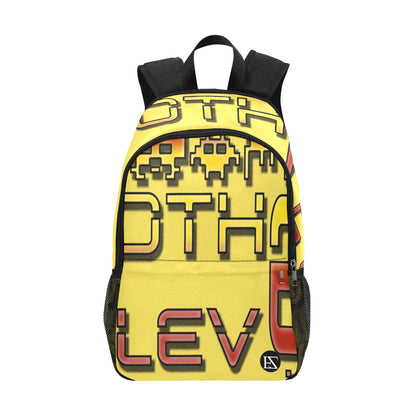 fz red levels backpack one size / fz levels backpack - yellow all-over print unisex casual backpack with side mesh pockets (model 1659)
