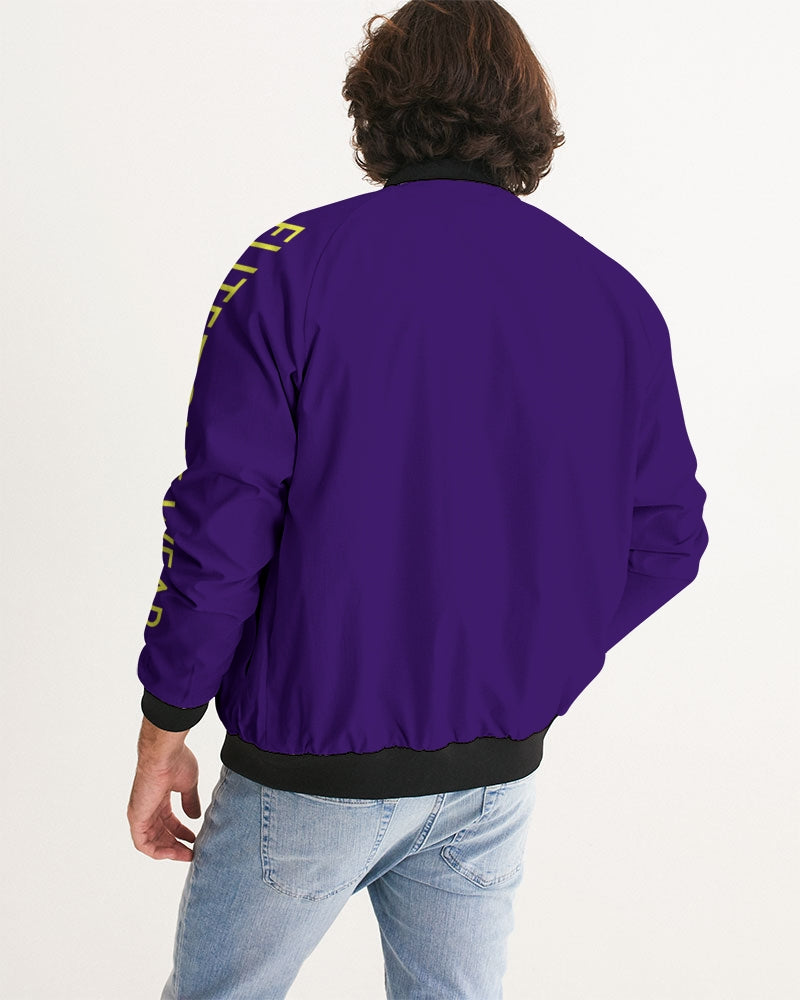 purple flite men's bomber jacket