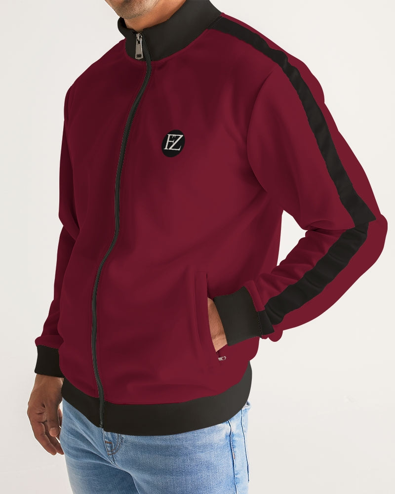 fz zone men's stripe-sleeve track jacket