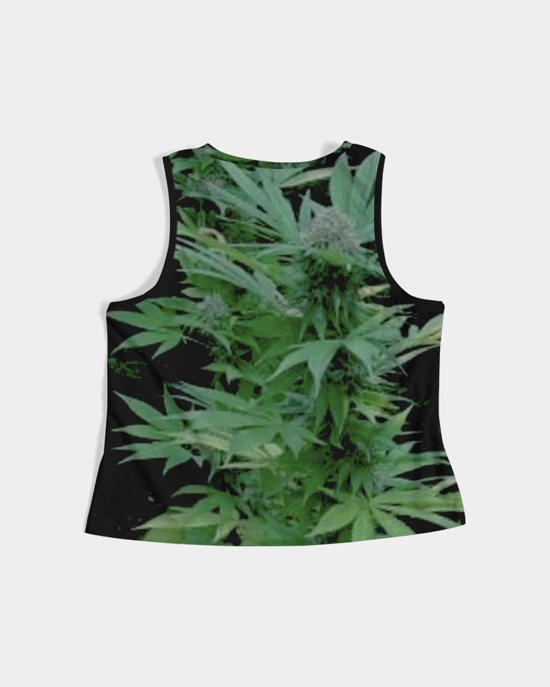 the bud - darker shade women's cropped tank