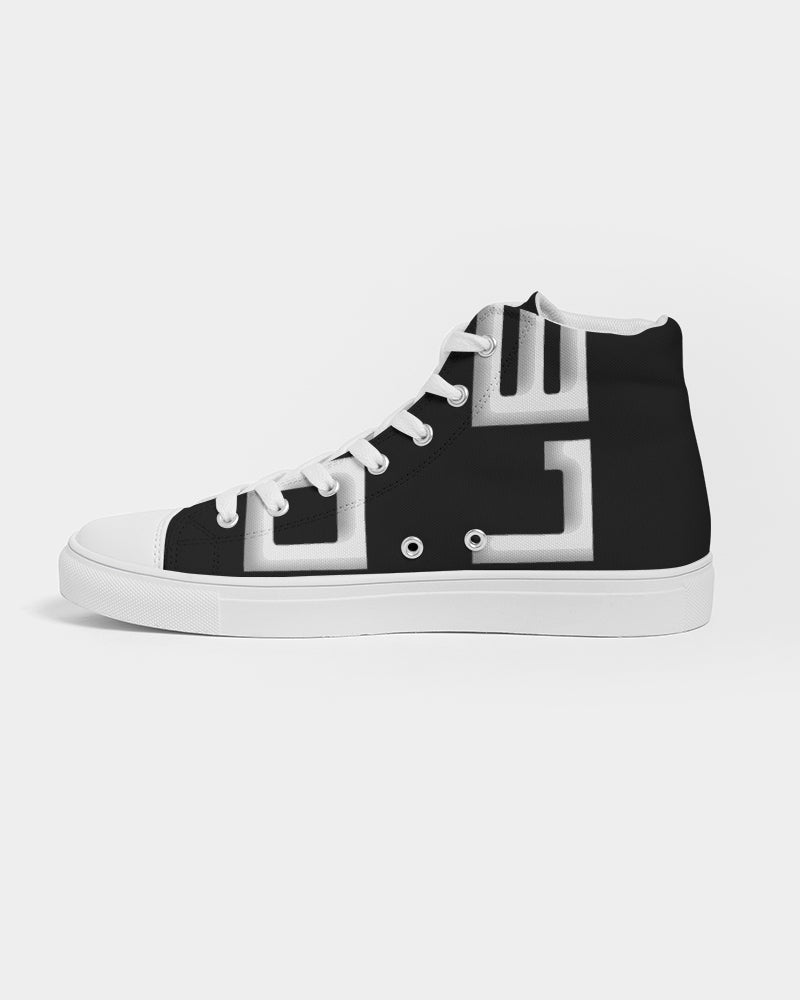 black flite men's hightop canvas shoe