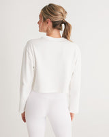 white zone women's cropped sweatshirt