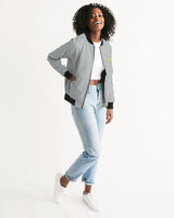 flying grey women's bomber jacket