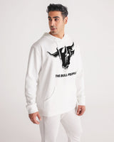 the white  bull men's hoodie