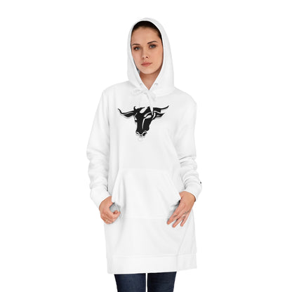 fz women's customized hoodie dress l / white