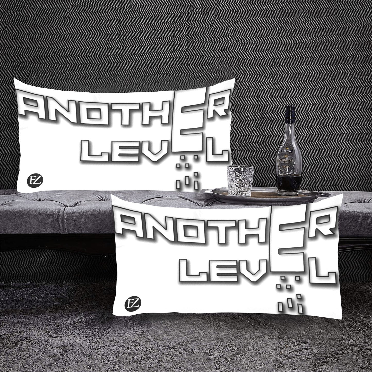 fz levels pillow case one size / fz levels pillow case - white rectangle pillow cases 20"x36"(one side)(pack of 2)