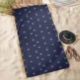 fz towel - blue beach towel 31"x71"(new)( made in queen)