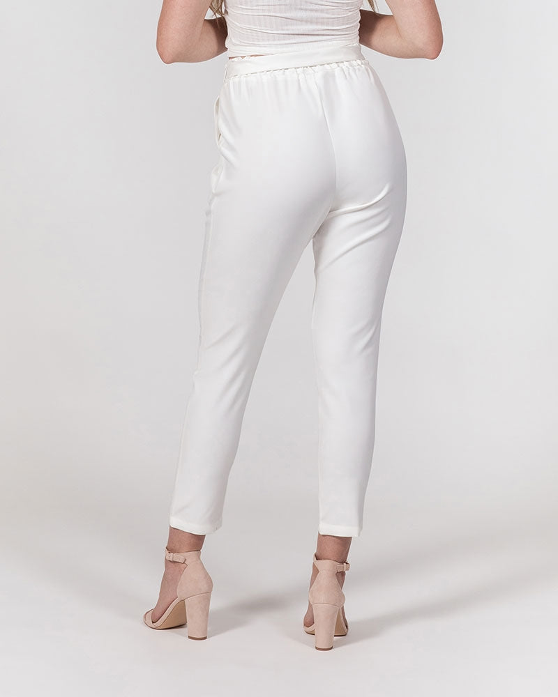 flite level women's belted tapered pants