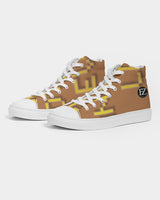 tan flite men's hightop canvas shoe