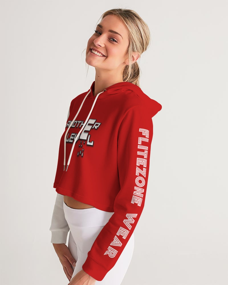 fire zone women's cropped hoodie