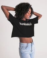 smokin black women's lounge cropped tee