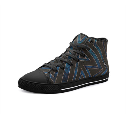 FZ African Print Unisex High Top Canvas Shoes