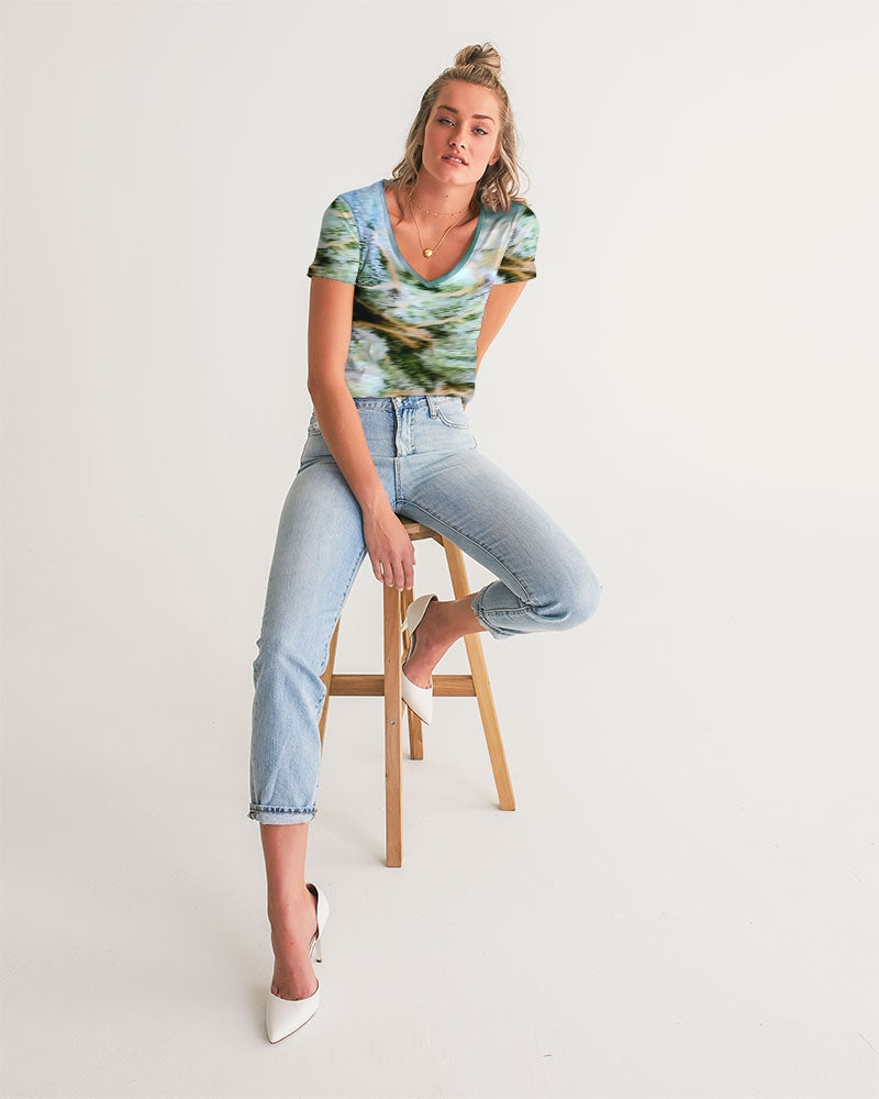 fz nature upgraged women's v-neck tee