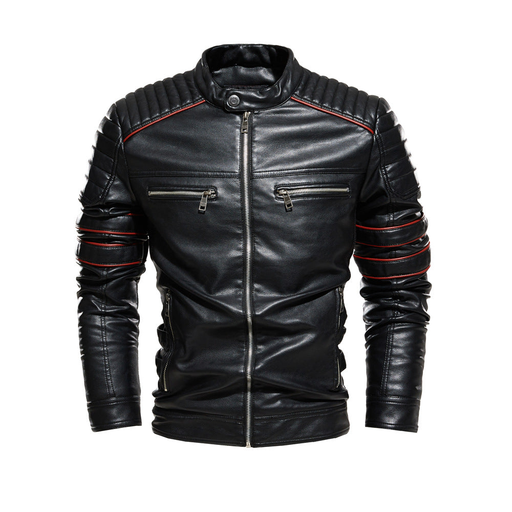 FZ Men's "Cosimo" Faux Leather Biker Jacket