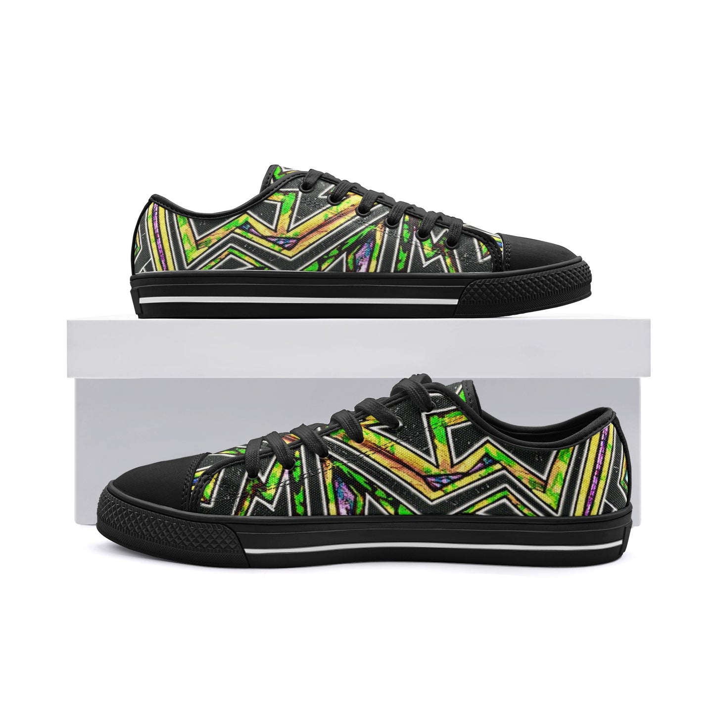 FZ African Print Unisex Low Top Canvas Shoes