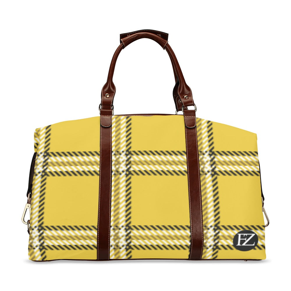 fz plaid travel bag flight bag(model 1643)