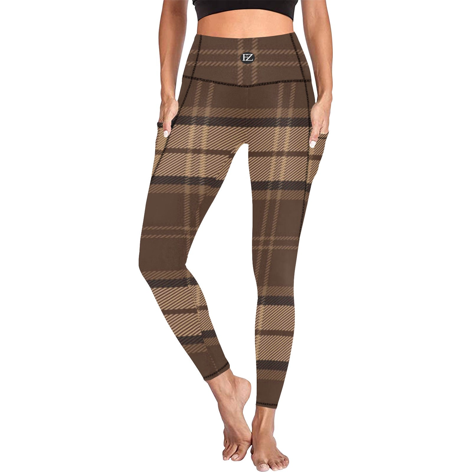 fz women's leggings 4 all over print high waist leggings with pockets (modell56)