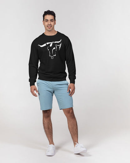 bull men's classic french terry crewneck pullover