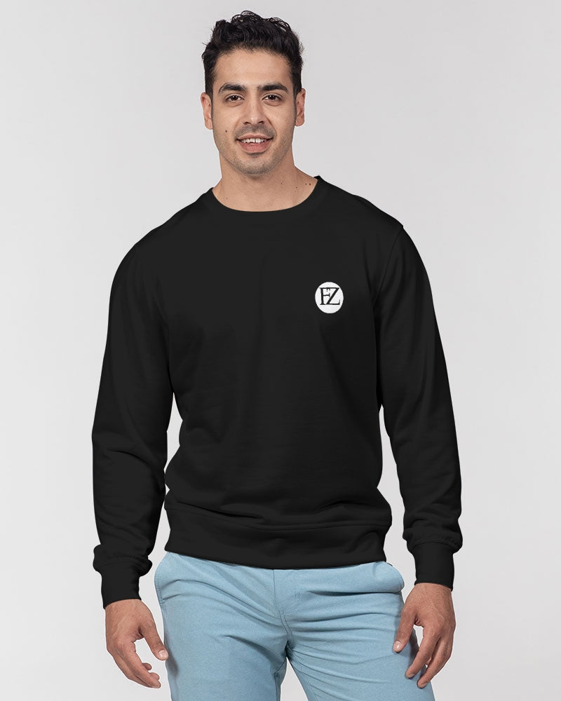 plain flite men's classic french terry crewneck pullover