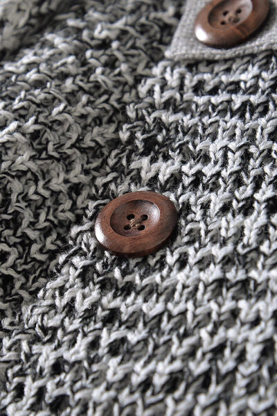FZ Women's Decorative Button Mock Neck Sweater Top
