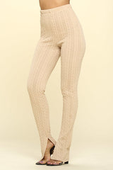 knit high rise leggings