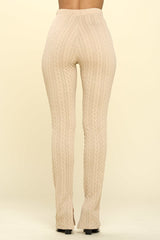 knit high rise leggings