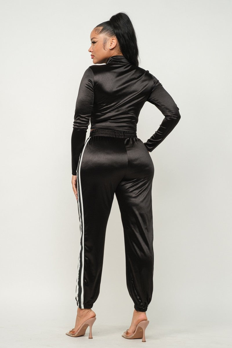 FZ Women's Stripes Detail Pants Suit - FZwear