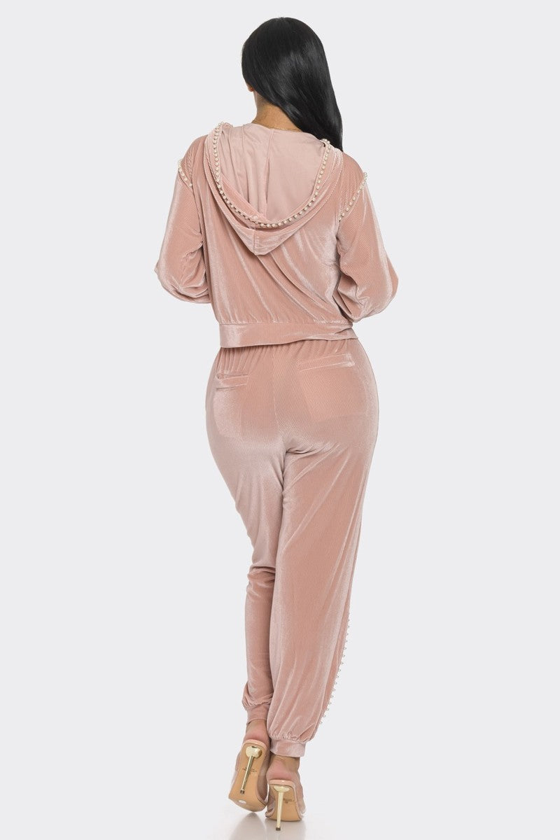 FZ Women's Jogger With Pearls Suit - FZwear