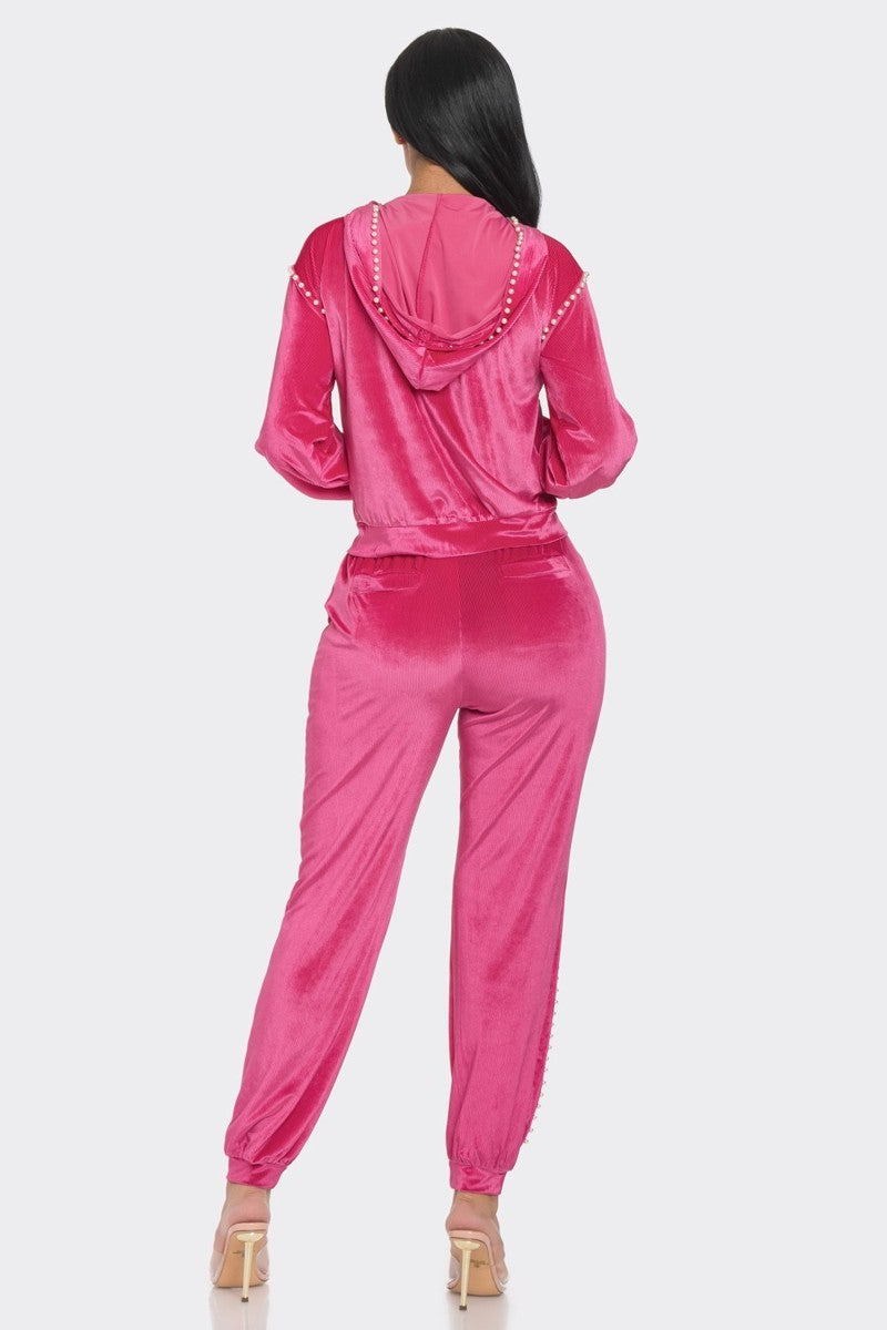 FZ Women's Jogger With Pearls Suit - FZwear