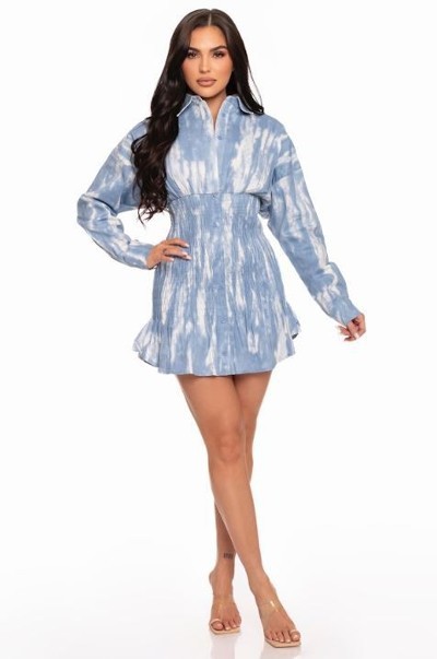 FZ Women's Tie Dye Mini Dress - FZwear