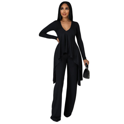 FZ Women's Sunken Stripe Wear Two-Piece Suit - FZwear