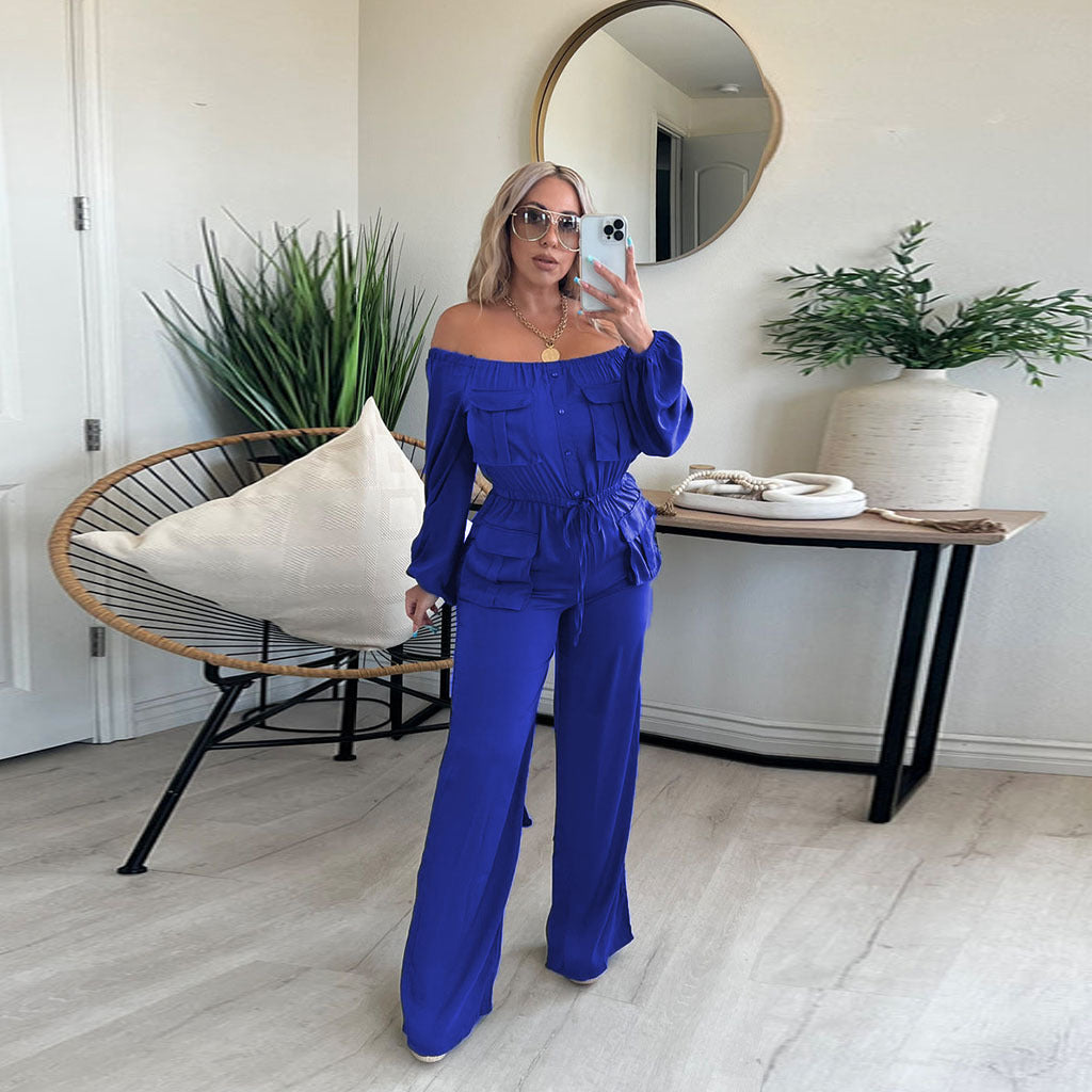 FZ Women's Off Shoulder Elegant Jumpsuit - FZwear