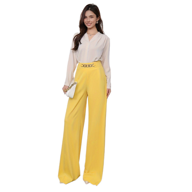 FZ Women Draping Fashionable Wide Leg Pants - FZwear