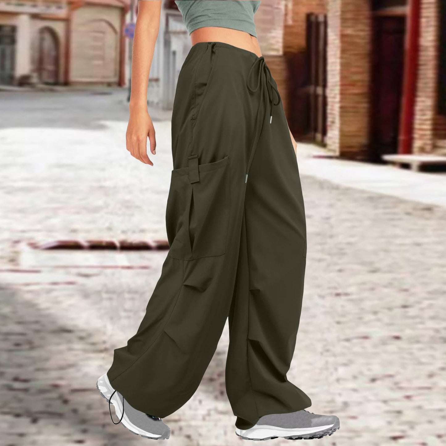 FZ Women's Drawstring Casual Loose Sports Pants - FZwear