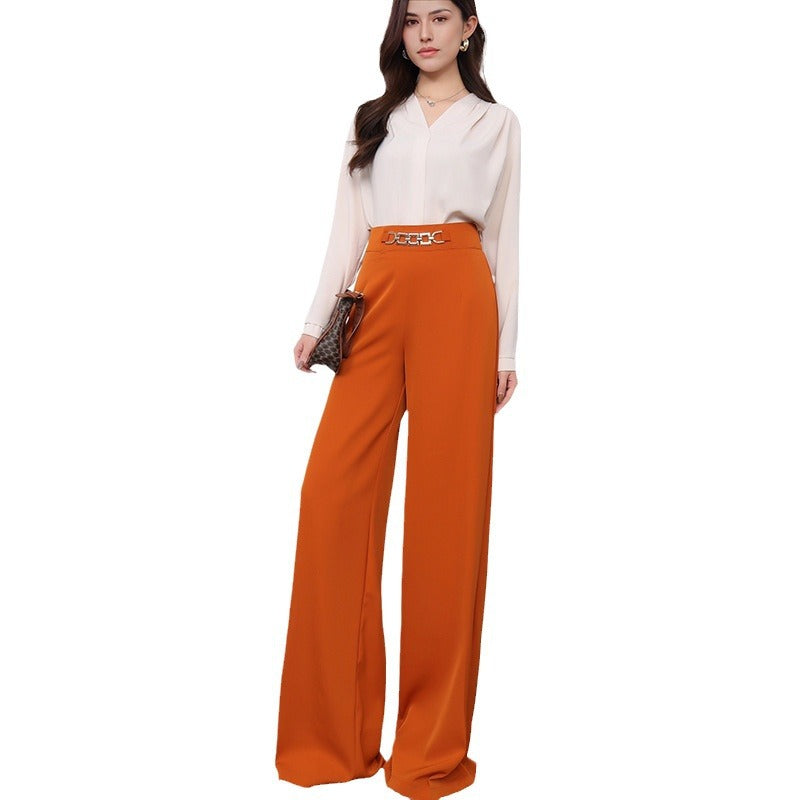 FZ Women Draping Fashionable Wide Leg Pants - FZwear