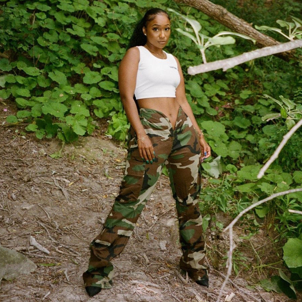 FZ Women's Camouflage Sexy Slim Pants - FZwear