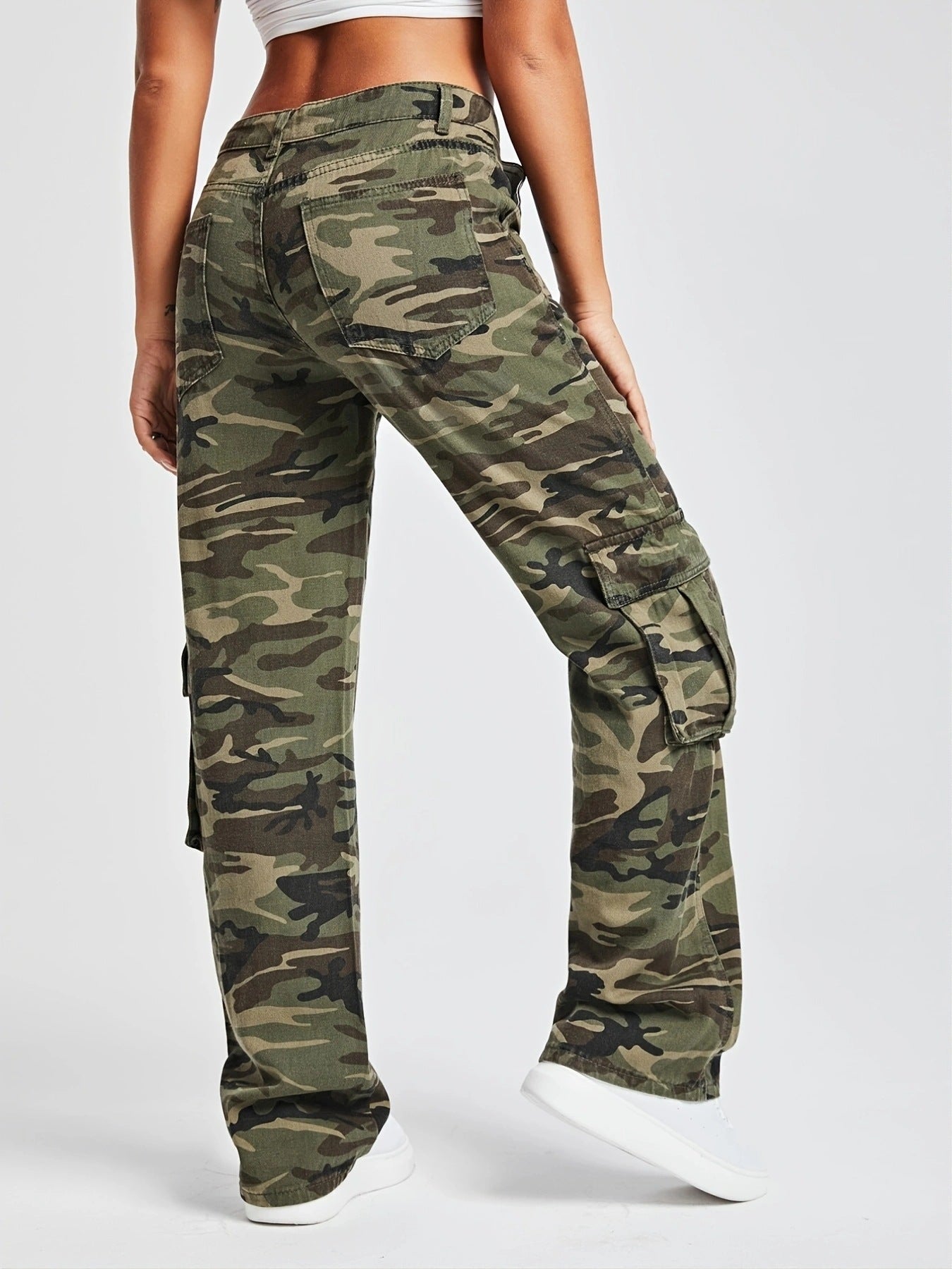 FZ Women's Camouflage Cargo Denim Pants - FZwear