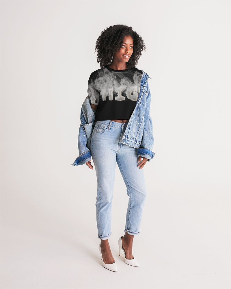 smoking the highest women's lounge cropped tee