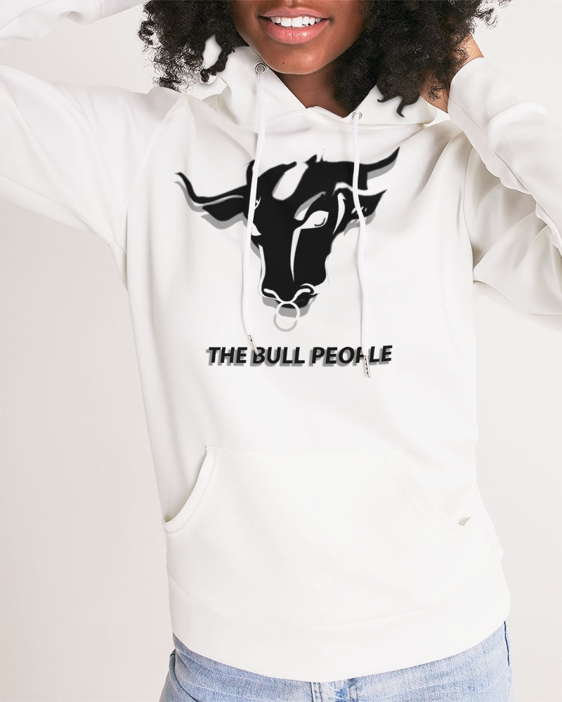 the white  bull women's hoodie