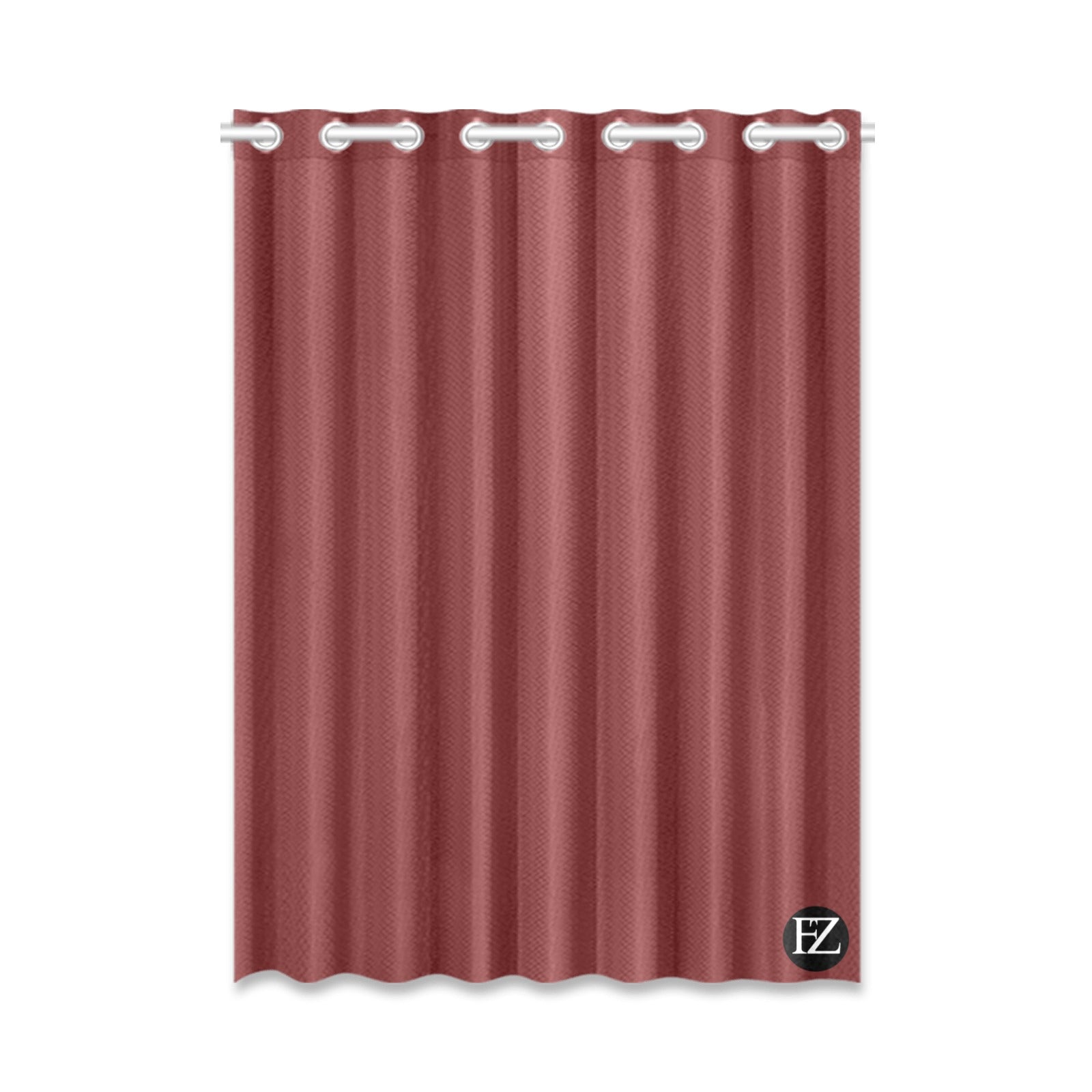 fz window curtain one size / fz room curtains - burgundy window curtain 52" x 72" (one piece)