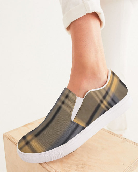 fz plaid women's slip-on canvas shoe