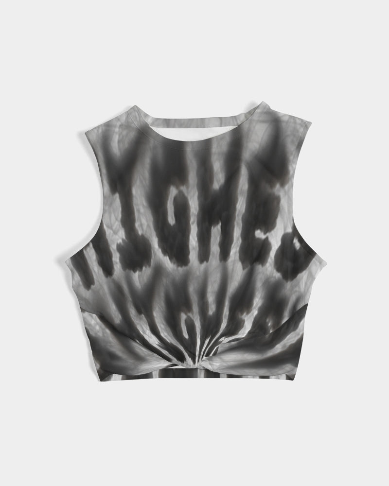 weed zone women's twist-front tank