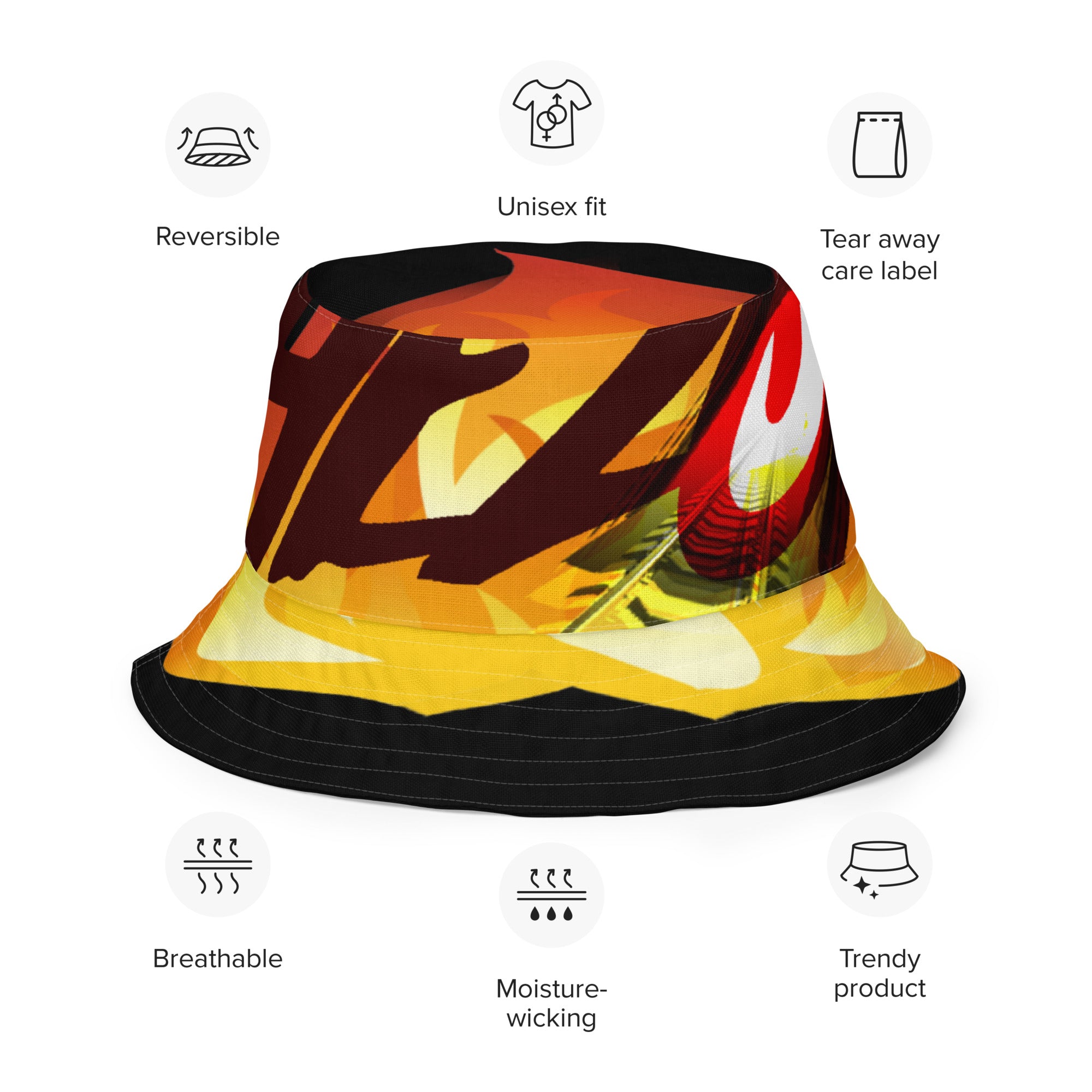 FZ Unisex Reversible bucket hat - FZwear