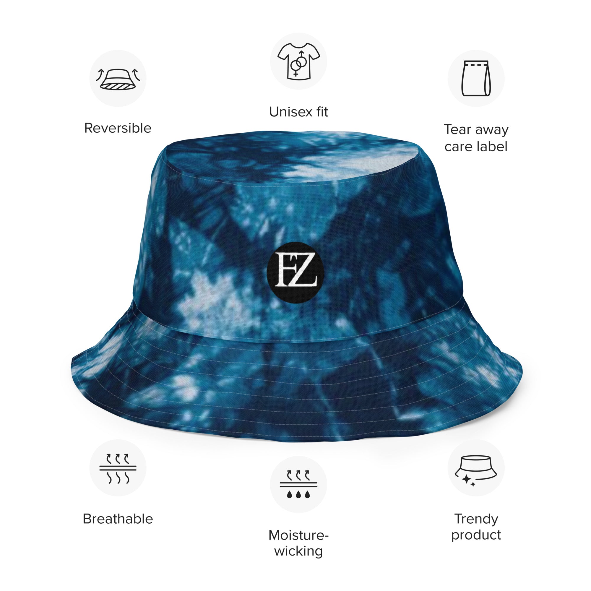 FZ Unisex Reversible bucket hat - FZwear