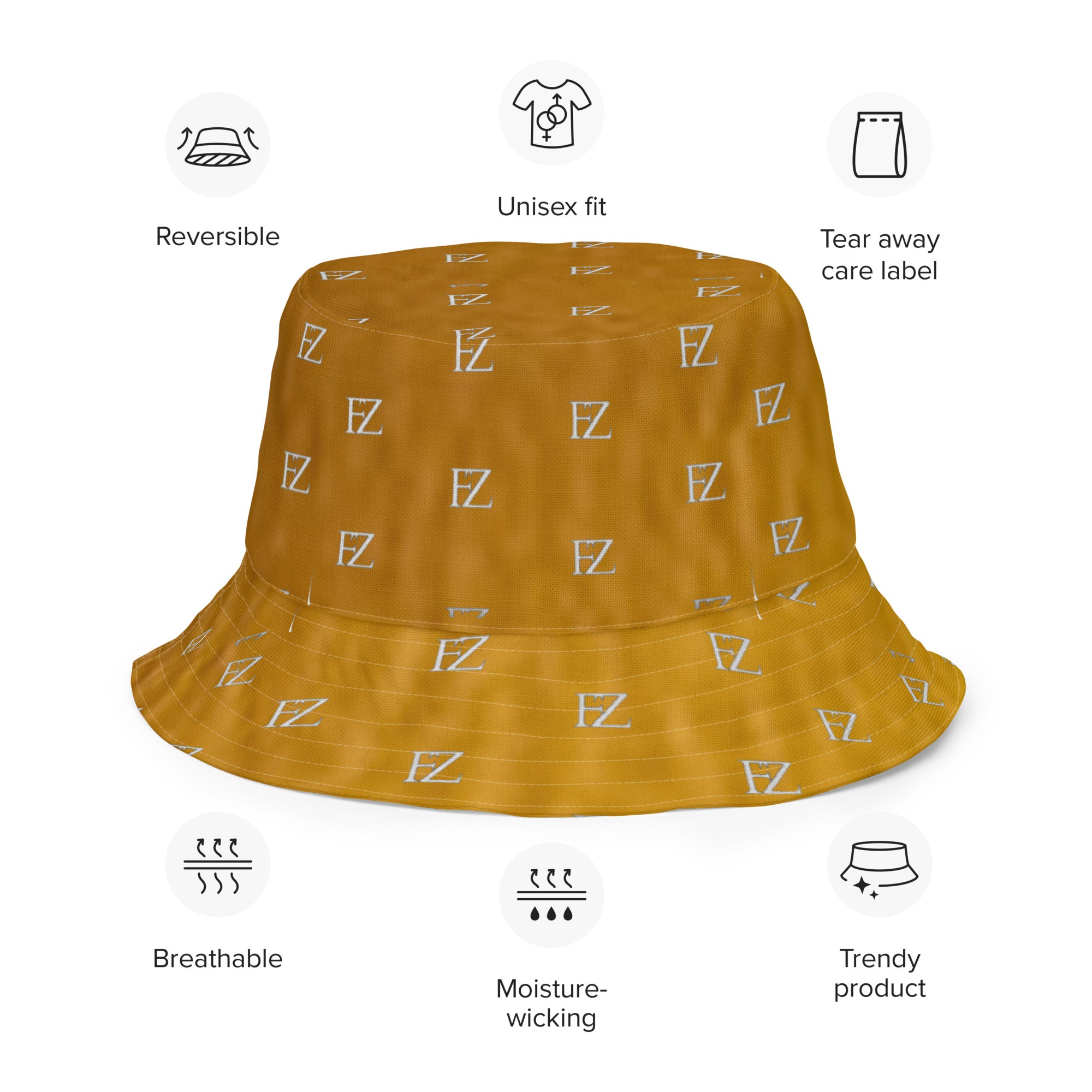 FZ Unisex Reversible bucket hat - FZwear