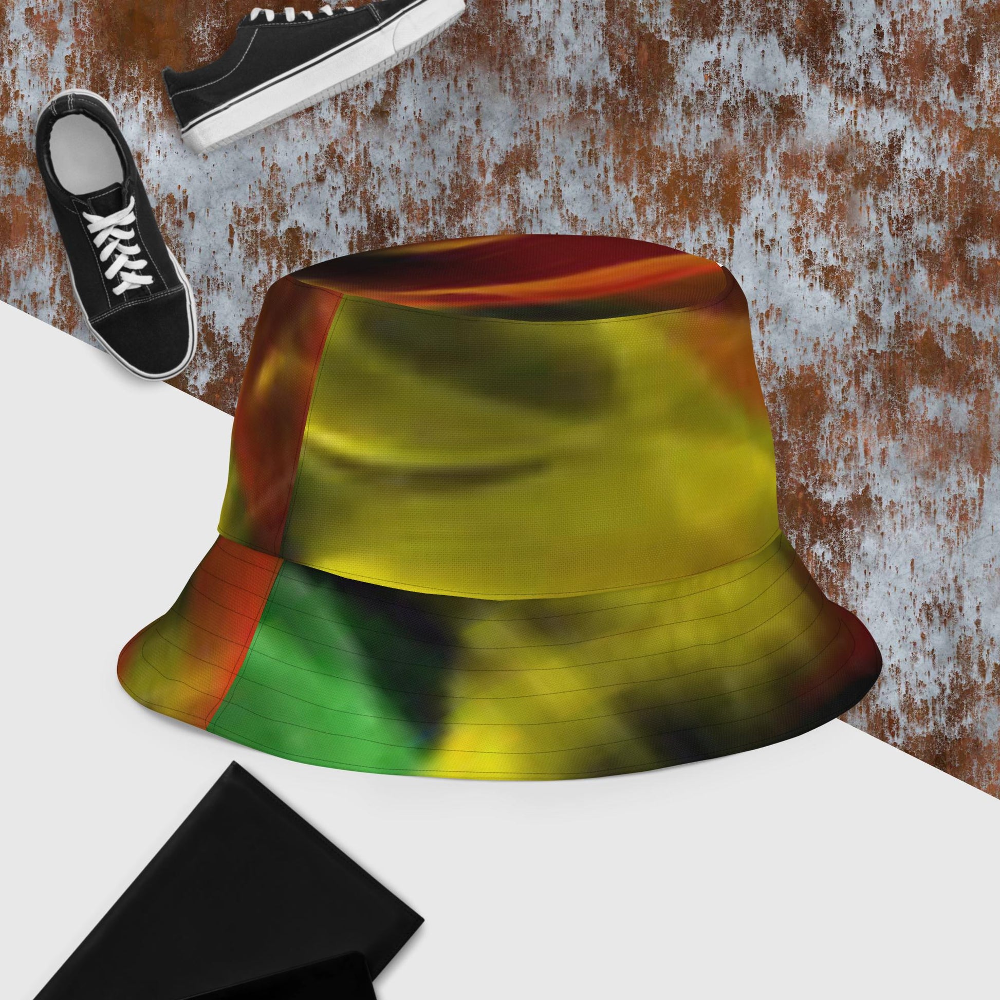 FZ unisex Reversible Rasta bucket hat - FZwear